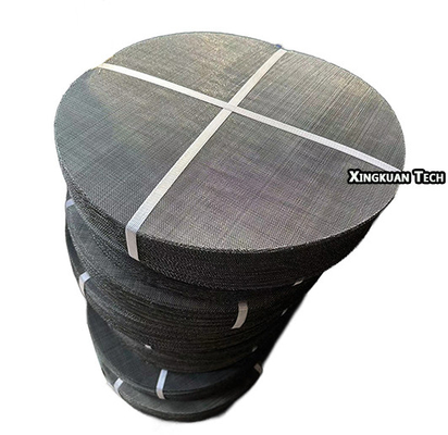 Discos de filtro de malla de alambre de 270 mm de diámetro 60meshx0.19mm para la producción de material de PP