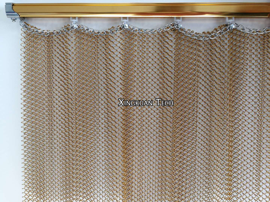 Decoración decorativa colgante de Mesh Curtain Drapery For Interior del metal