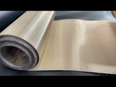 Acero de alto carbono con revestimiento de latón (de color dorado) red de malla de alambre holandés inverso para plástico